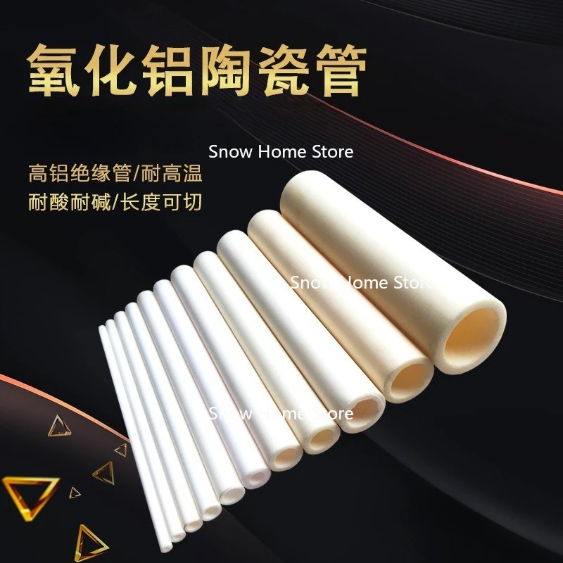 

1pcs 0.6mm To 20mm Alumina Ceramic Tube Hollow Insulating Hollow Rod Pipe Thermocouple Protection Tube 100mm Length
