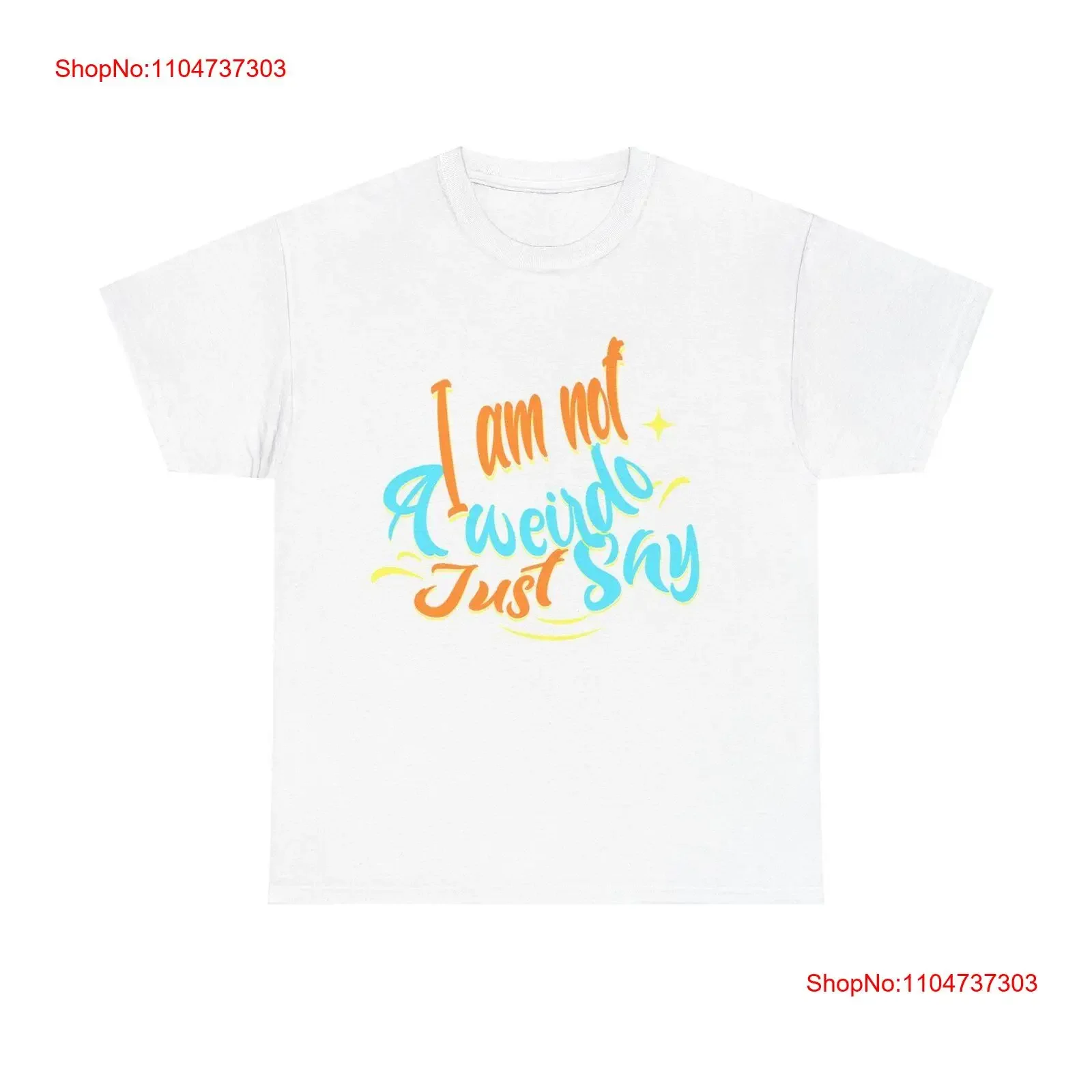 أنا لست غريبة فقط خجولة القطن الثقيل تي شيرت خمر غسلها أزياء للجنسين أعلى للارتداء اليومي لينة مريحة أنيقة