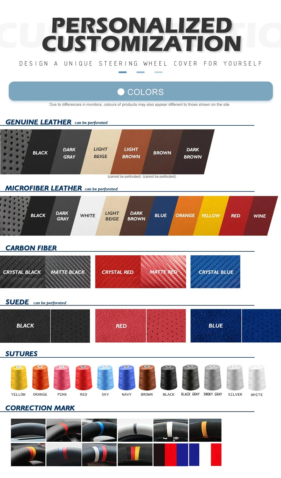 Auto-Lenkradbezug, rutschfest, Kunstleder, für Honda Fit City Jazz 2014 2015, HRV, HR-V, 2016, Vezel, Autozubehör – Detail 7