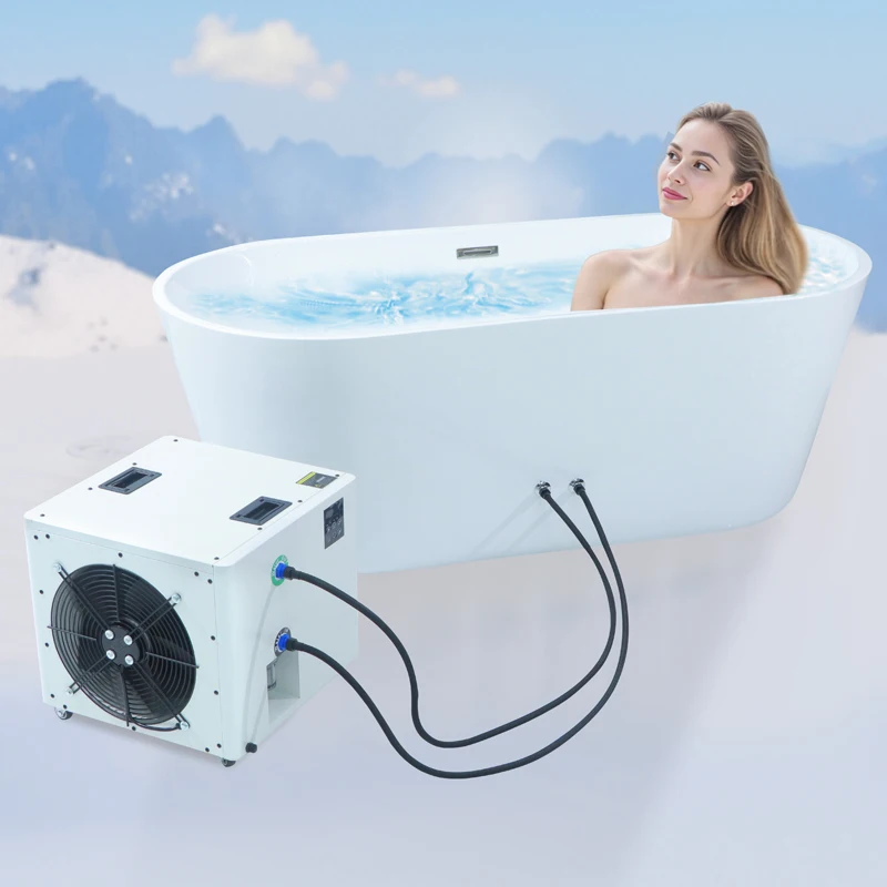 

STLFFuerle Smart Indoor Freestanding AdultAthlete SoakingBathTub Acrylic Cold PlungeSpa with Ice Bath Feature Chilling Equipment