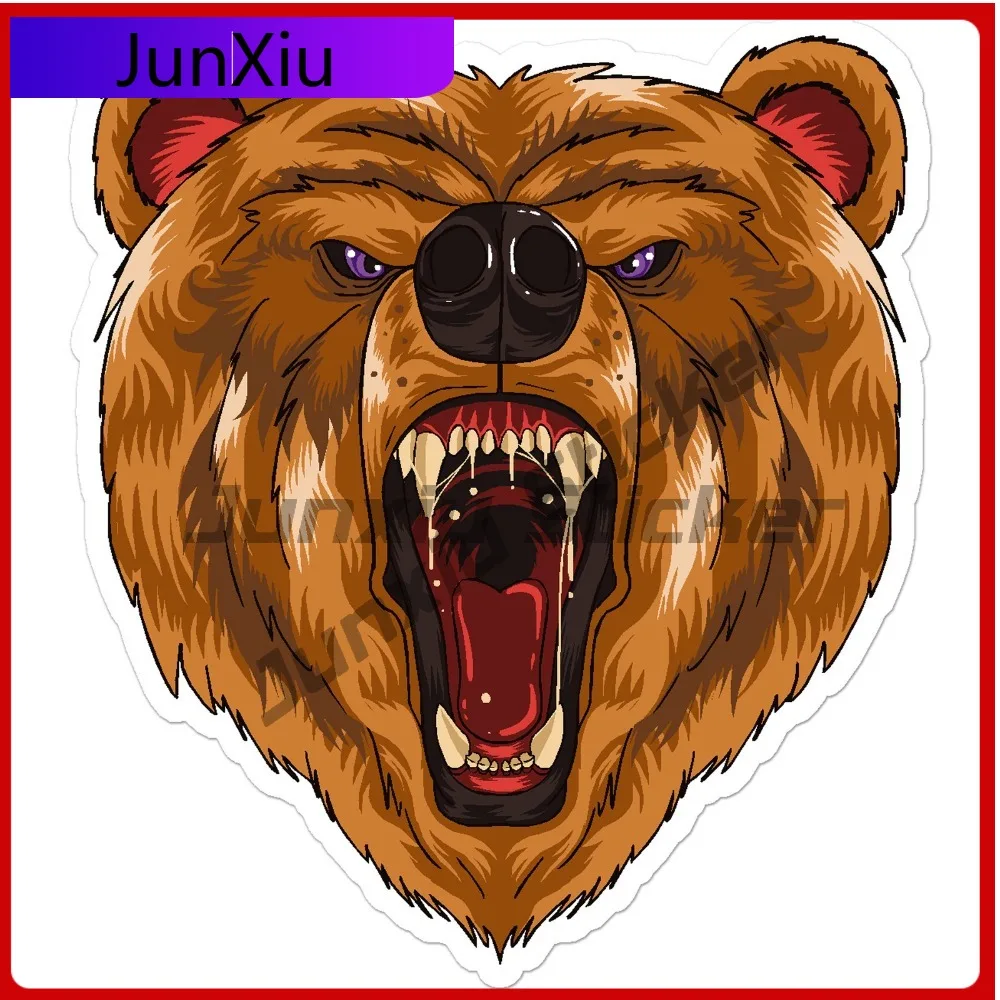 

Grizzly Brown Bear Cute Limited Durable Creative Car Decal Sticker Waterproof Vinyl Laptop Window Bumper Auto Exterior Gift