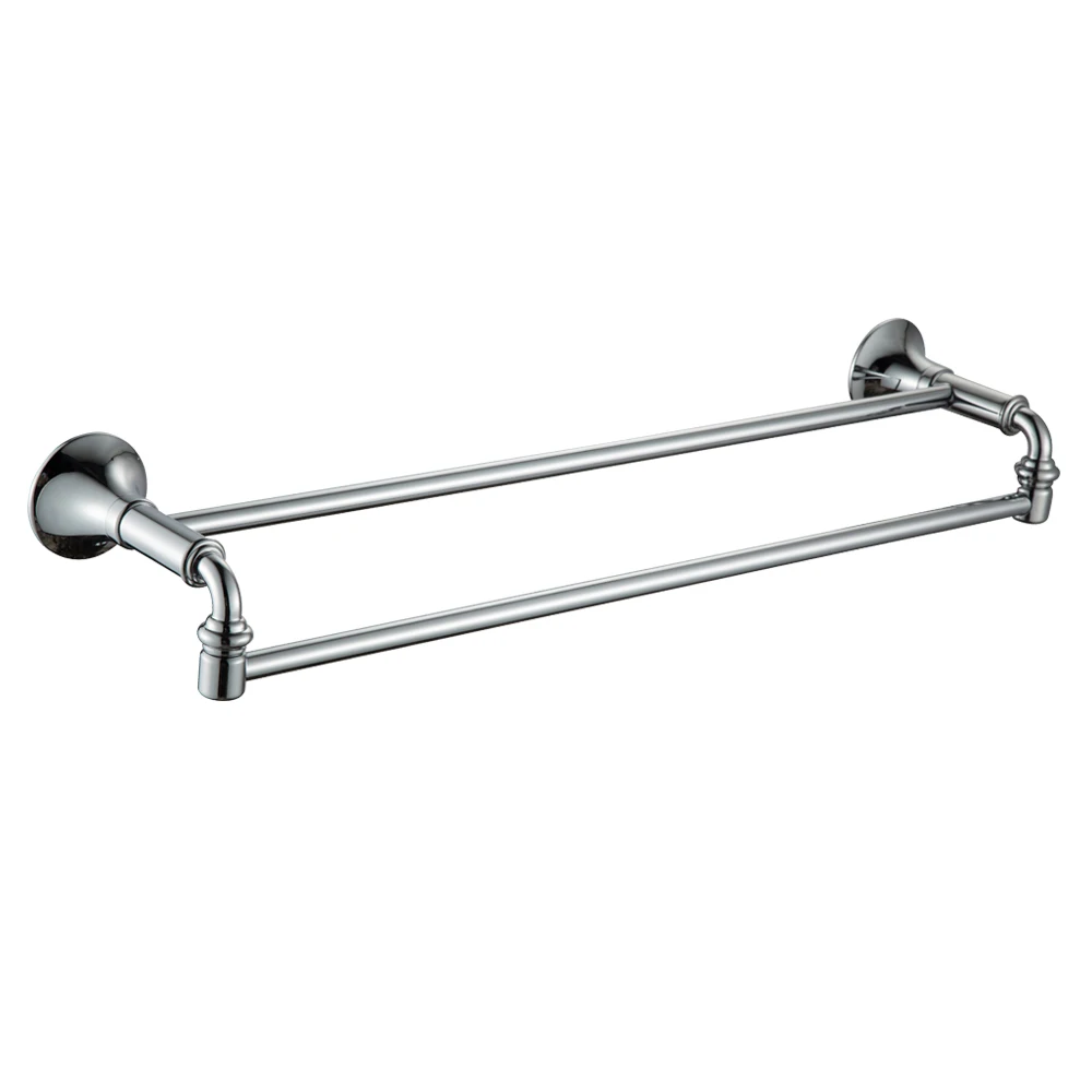 

Bathroom Accessories Double Brass Towel Holder Towel Bar Rail