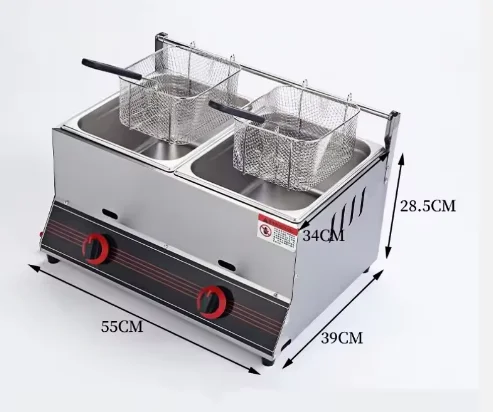 

Коммерческая газовая фритюрница для картофеля-тornado из нержавеющей стали, настольная газовая фритюрница, газовая фритюрница для малого бизнеса