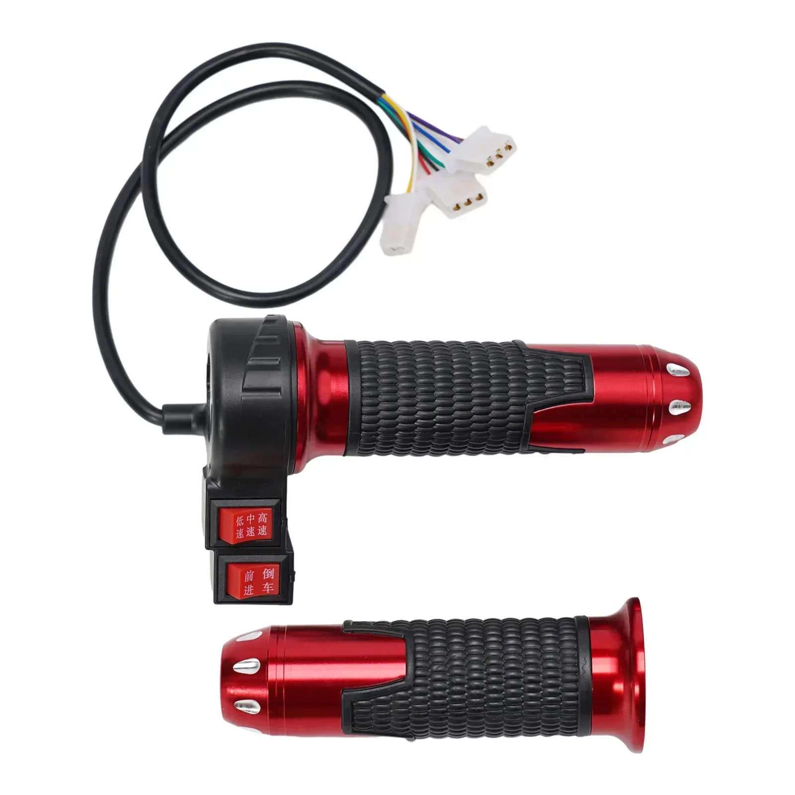 1 Pair Electric Bike Twist-Throttle High/Medium/Low Speed/Forward/Reverse Electric Bicycle Accelerator Cycling Parts