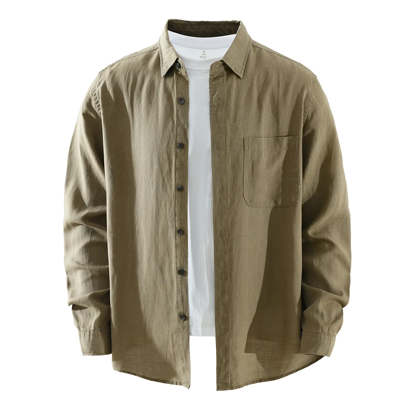 

Japanese Sle Long Sve Casual irt Men's Versatile Loose Top Artistic Leisure Faionable New Arrival Clothing