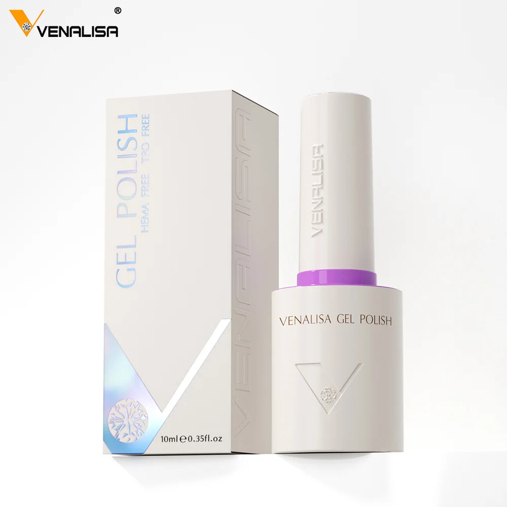 1/2/3 stks/partij Venalisa 10 ml Lange Slijtage Diamant Glanzende Top Coat Kit HEMA GRATIS Basislaag Losweken UV LED Gel Polish Nagelmanicure