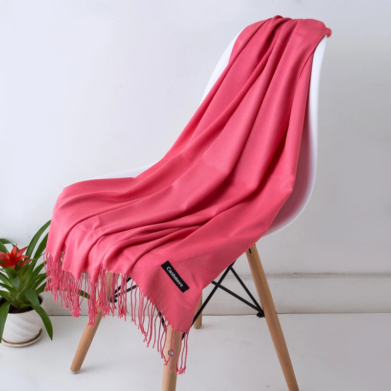 Women\'s Scarf Pashmina Shawls and Wraps for Evening Dresses Travel Office Winter Wedding Cashmere Feel Large Scarves