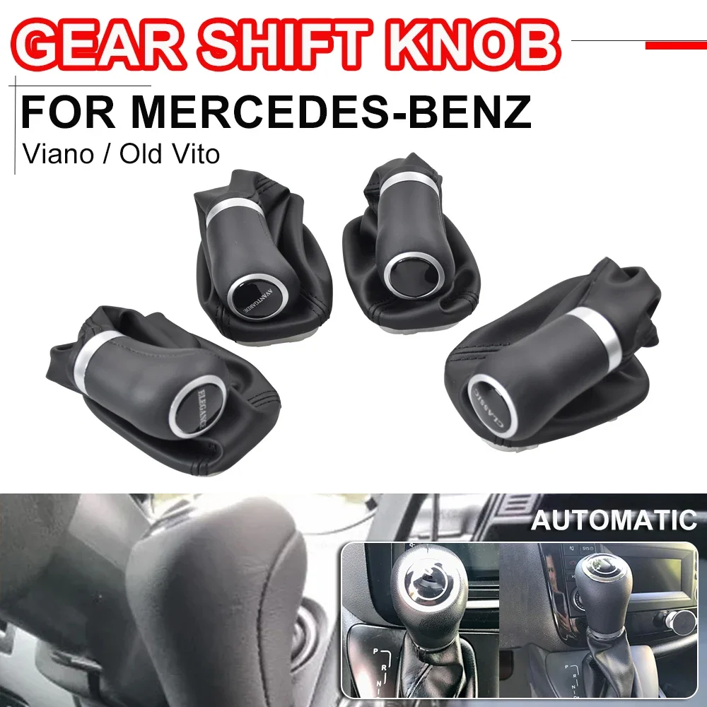 Fit For Mercedes-Benz Viano / Old Vito / W639 2010-2015 Automatic Gear Shift Stick Knob Lever HandBall Gaiter Boot Car Styling