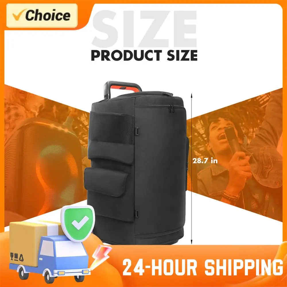 

Double-Sided Speaker Storage Bag Wear Resist Dust Case with Mic Pocket for JBL PARTYBOX 520 Portable Speaker Travel Dust Case