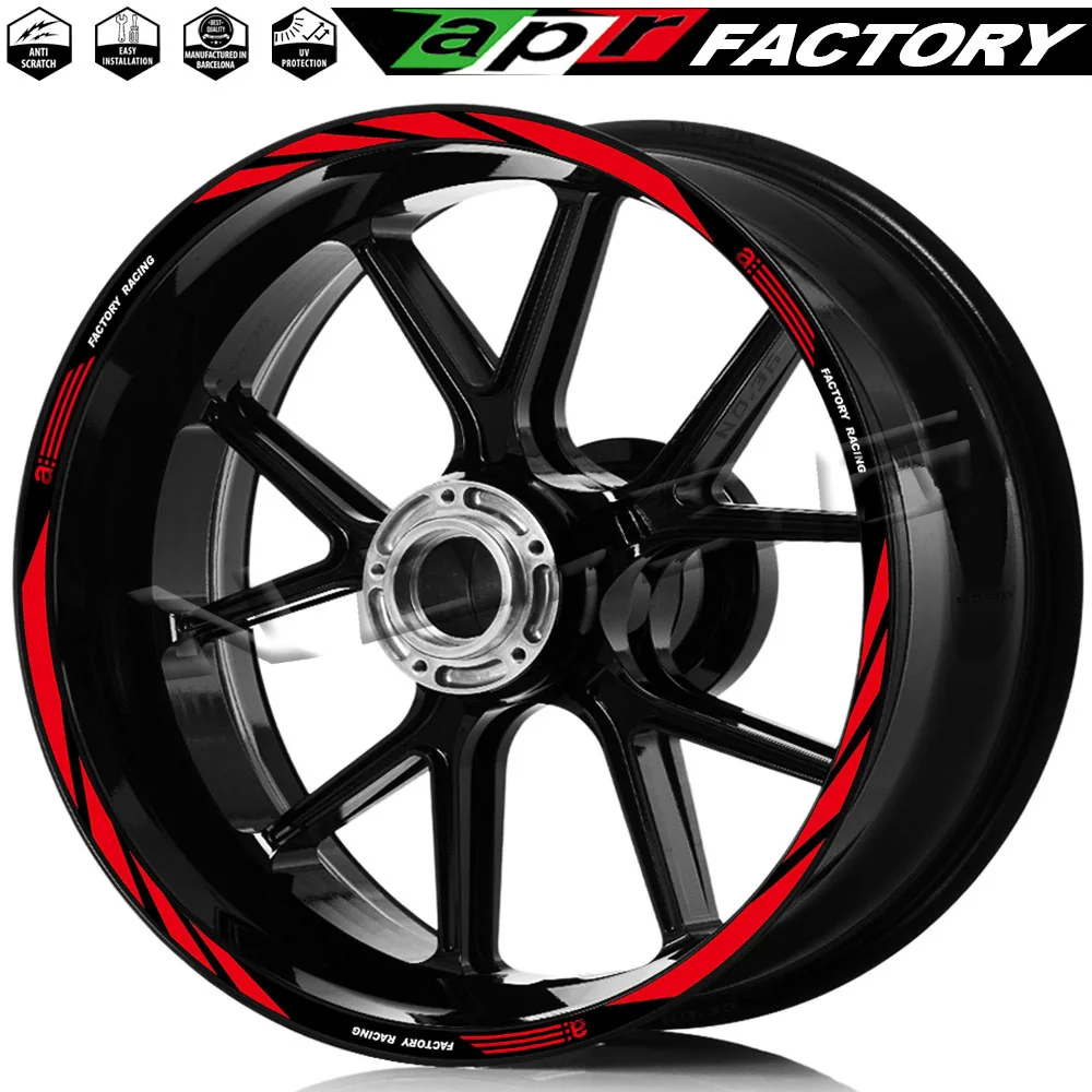 

For Aprilia Racing TUONO V4 1100 RSV4 RS150/250/660 GPR APR Shiver 750 900 Motorcycle Wheel Rim Sticker Stripe Decal 17 Inch