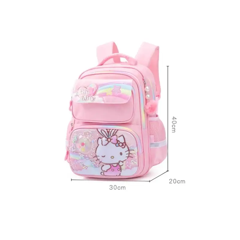 Sanrioed Hello Kitty Anime Cute Large Capacity Children Backpack Schoolbags Student Cartoon Shoulder Bag Travel Gift for Friend