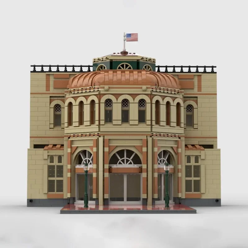 Briques de construction Moc, royaume magique, série de rue principale, technologie modulaire, vue sur la rue, blocs de modèles, bricolage, jouet d'assemblage, cadeaux