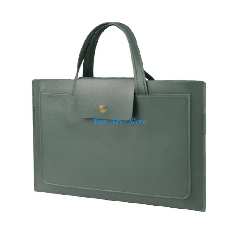 

20CE PU Leather Multiple Pocket Computer Bag Convertible To Adjustable Laptop Stand For Work Professionals
