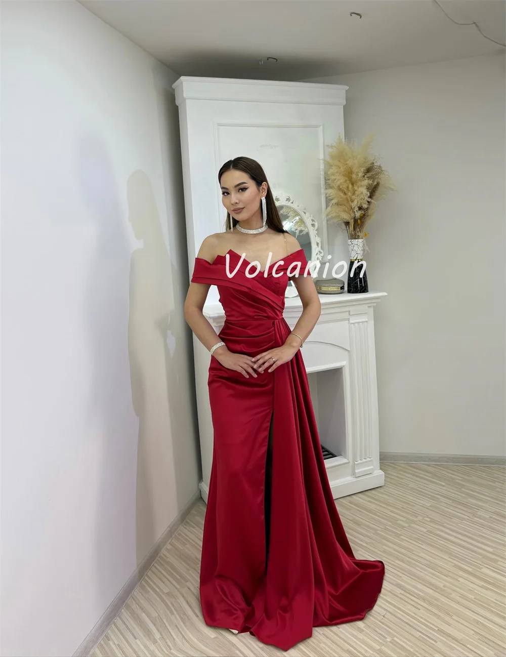 Индивидуальные сексуальные изысканные шармезные рюши с драпировкой Русалка с открытыми плечами Длинные платья на заказ Вечерние платья Доступны размеры