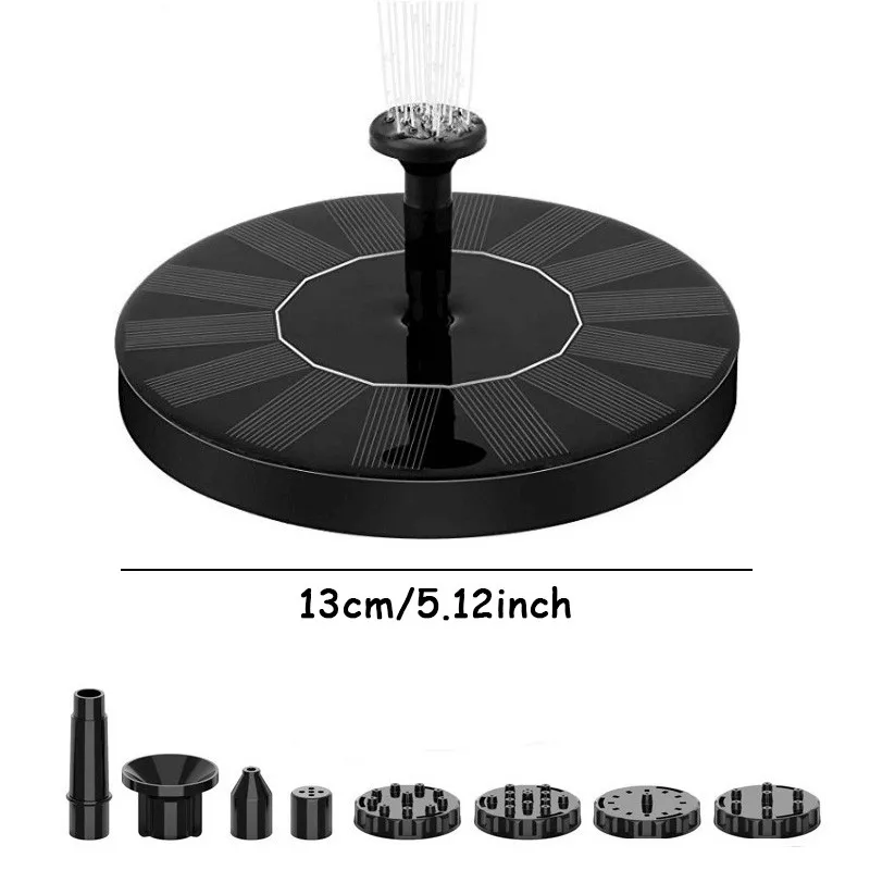 🐦 Hummingbird Magnet | Solar Bird Bath Fountain Pump | Outdoor Garden Wildlife Attractor