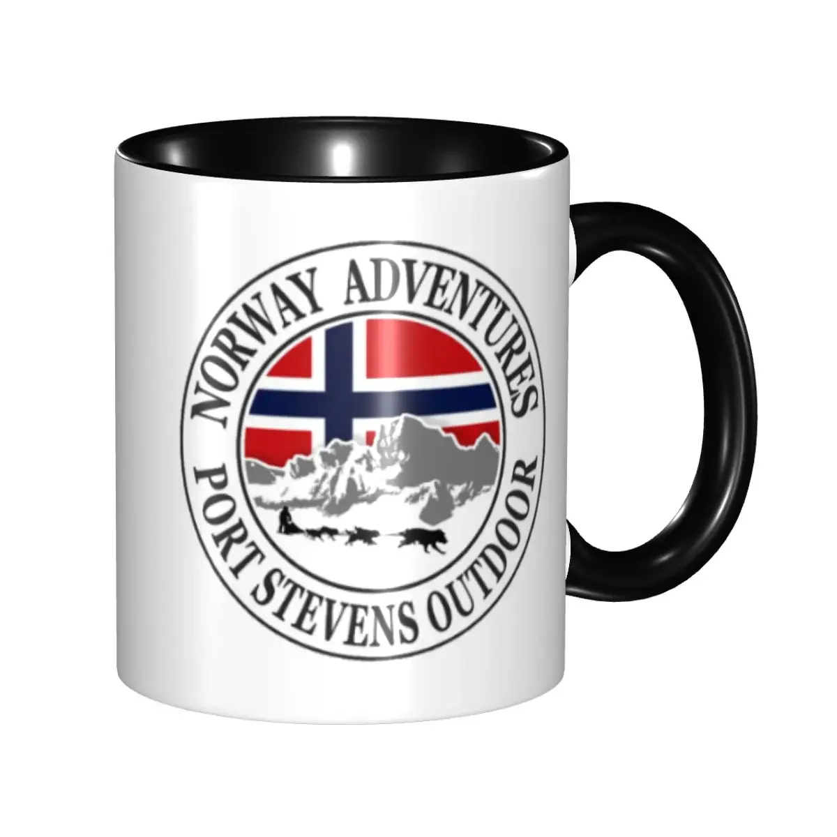 Norway Flag Coffee Mug DIY Personalized Norwegian Flag Ceramic Milk Tea Mug