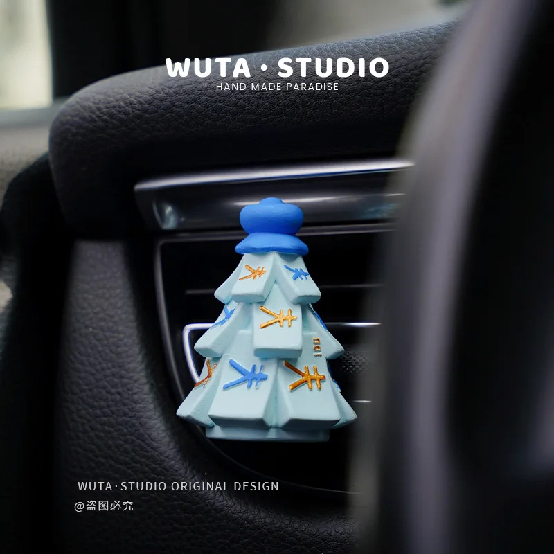 Fortune tree car air conditioner trend aromatherapy car perfume decoration ornament diffuser stone creative car decoration gift