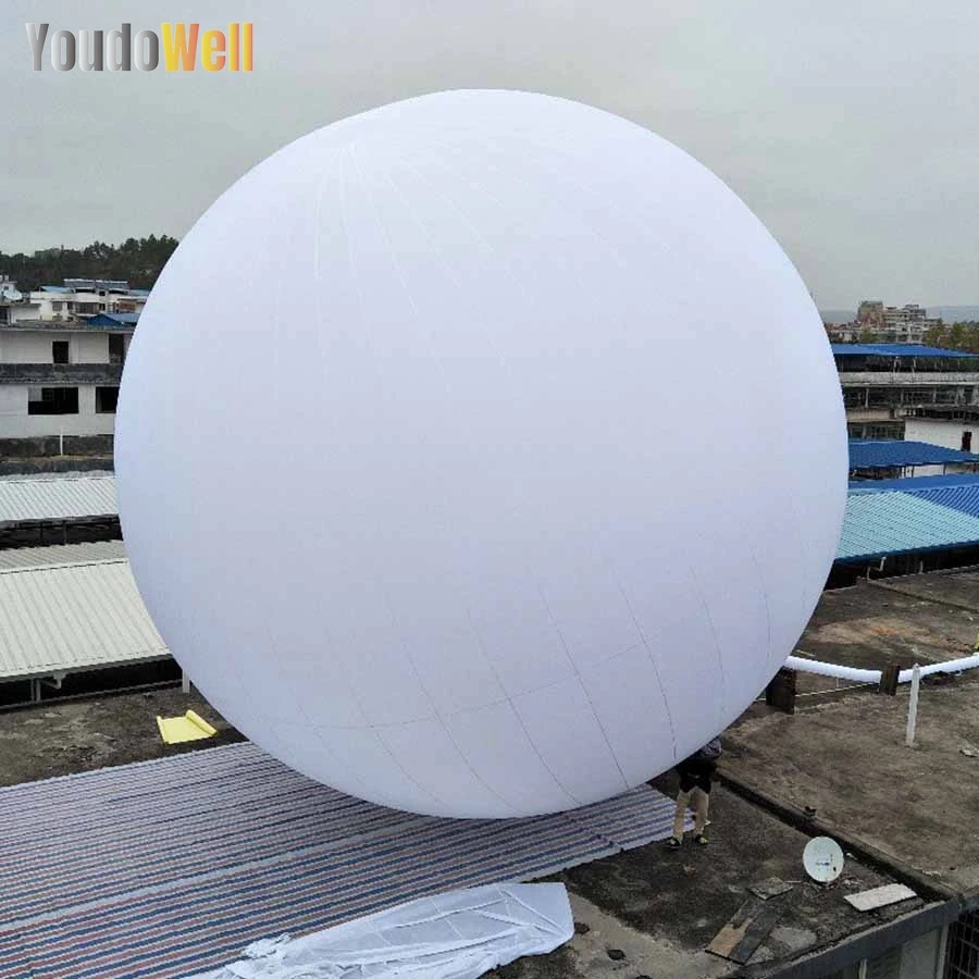 Bola inflable gigante blanca pura colgante al aire libre personalizada, proyección, decoración comercial para eventos y fiestas