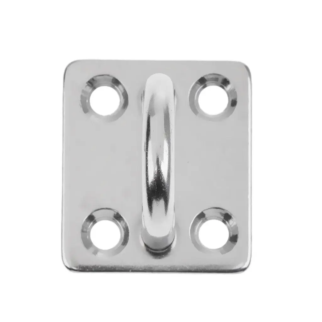 Durevole piastra per occhi quadrata Supporto per gancio per occhiello in acciaio inossidabile 304 per copertura per vela parasole per barca