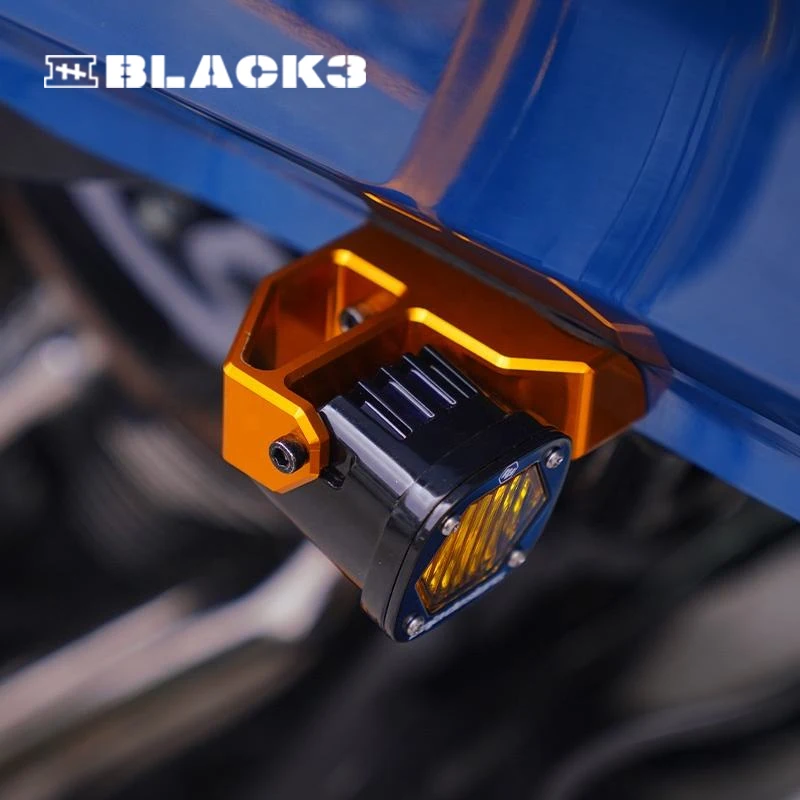 Black3 Baja S1 ブラケットキット HD 2015 以降に適合ロードグライドモーターフロントターンシグナル取付ブラケット簡単な取り付け