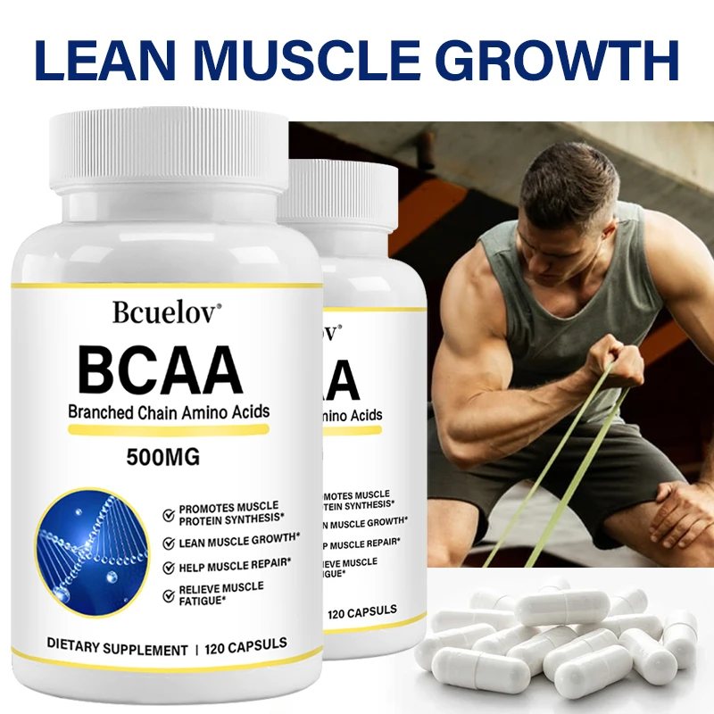 BCAA Branched Chain Amino Acid Supplement – Muscle Growth and Protein Synthesis, Enhanced Endurance Energy Support