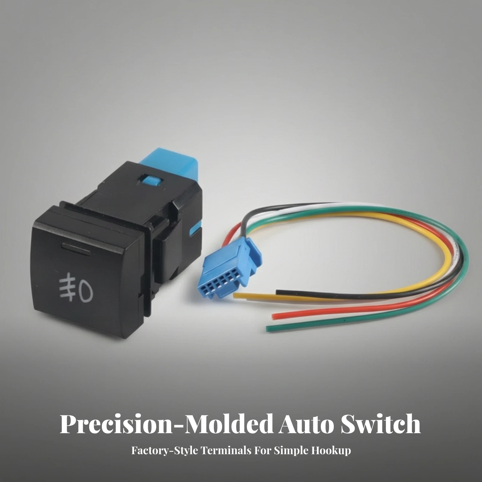 Fog Illumination Toggle with Wired Harness High-Strength Fog Illumination Toggle with Connector Wire Wear-Resistant Long-Lasting