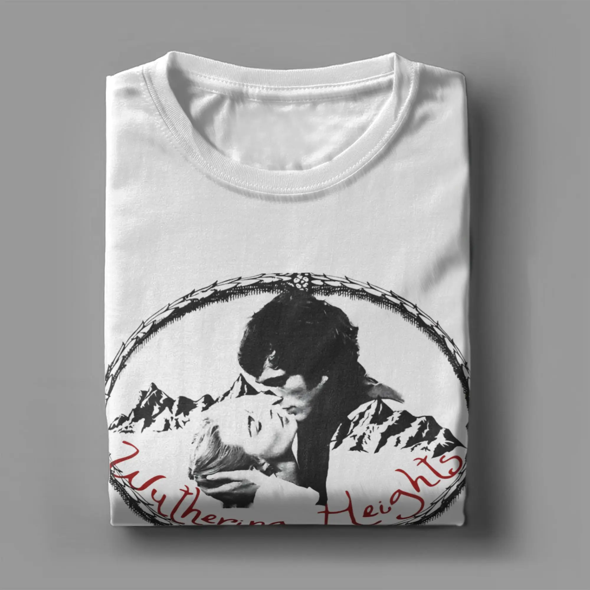 Wuthering Heights Men T Shirt  Vintage Tee Shirt Short Sleeve Crew Neck T-Shirts Pure Cotton 4XL 5XL Tops