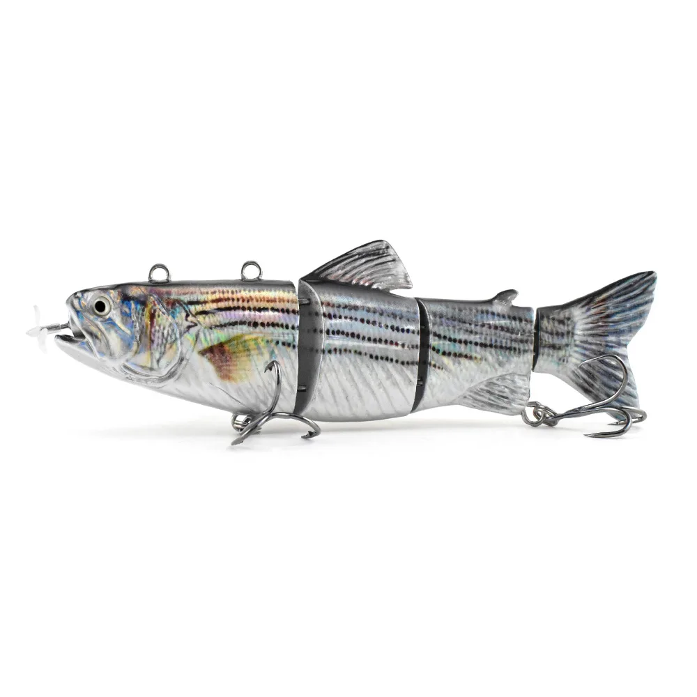 自動水泳電子魚-130mm-35g-プロペラ付きインテリジェントベイト-充電式ルアー