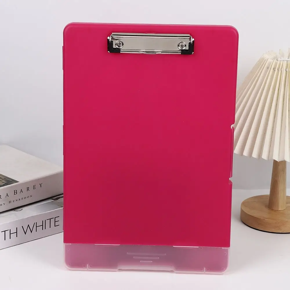 A4 Office Folder Board Large Capacity with Pen Slot Writing Board Sturdy Multi-functional Test Paper Storage Box