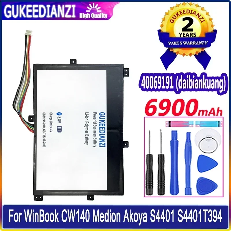 Batteries 40069191 6900mAh For WinBook CW140 Medion Akoya S4401 S4401T S4402 S4403 S14401 S14401TG MD61265 MD61325 Battery