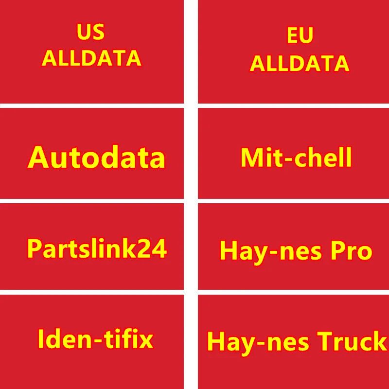 2025 Hot sales Automotive Repair Software Alldata All Data Auto Data for Mit-chell Ide-ntifix Online Account Working On Any Lapt