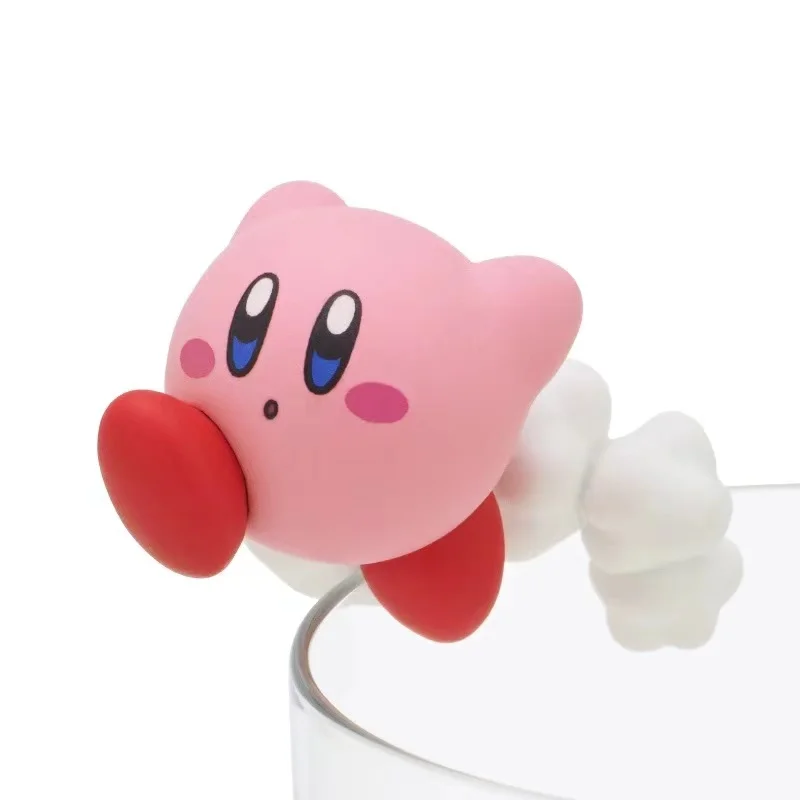 BANDAI Kirby Action Figures Model Kirby Placed on the cup kitan Club lovely EX CASHAPON Ornament Original Toy