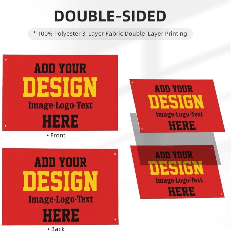 Bandiere bifacciale personalizzate