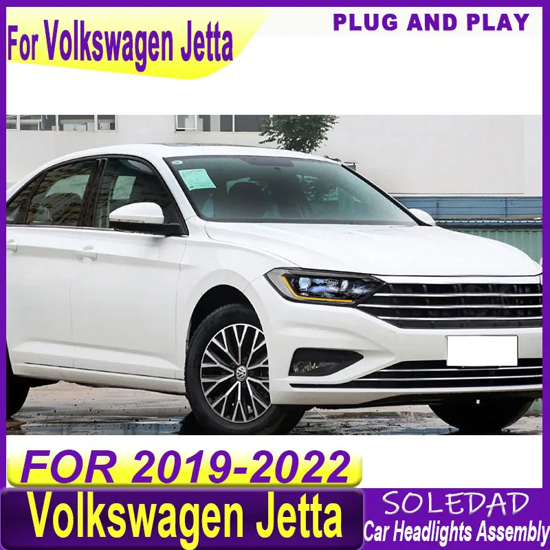 Car Headlights Assembly for Volkswagen  Jetta Mk7 2019 2020 2021 2022 LED headlights Light Plug and play Front light Assembly