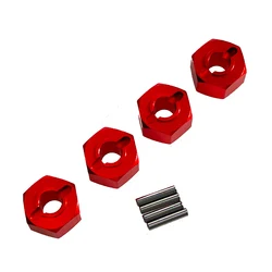 4Pcs Metal 12Mm Wheel Hex Hub Adapter For MJX Hyper Go 1/16 H16 16207 1/14 14301 14210 H1BM RC Car Upgrades Parts Accessories