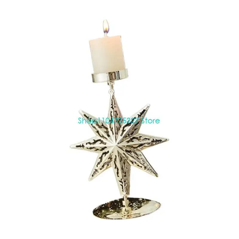 D8KF Iron Taper Holders Decorative Stand,Christmas Candlestick Holders for Wedding,Dining Table,Party Decors