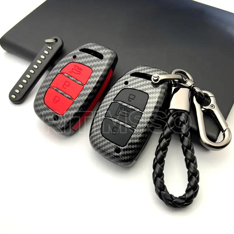 ABS Car Key Case Cover for Hyundai Tucson Sonata Fe Creta Ix25 Ix35 Ix45 I10 I20 I30 I40 Verna Solaris Mistra Elantra Accent