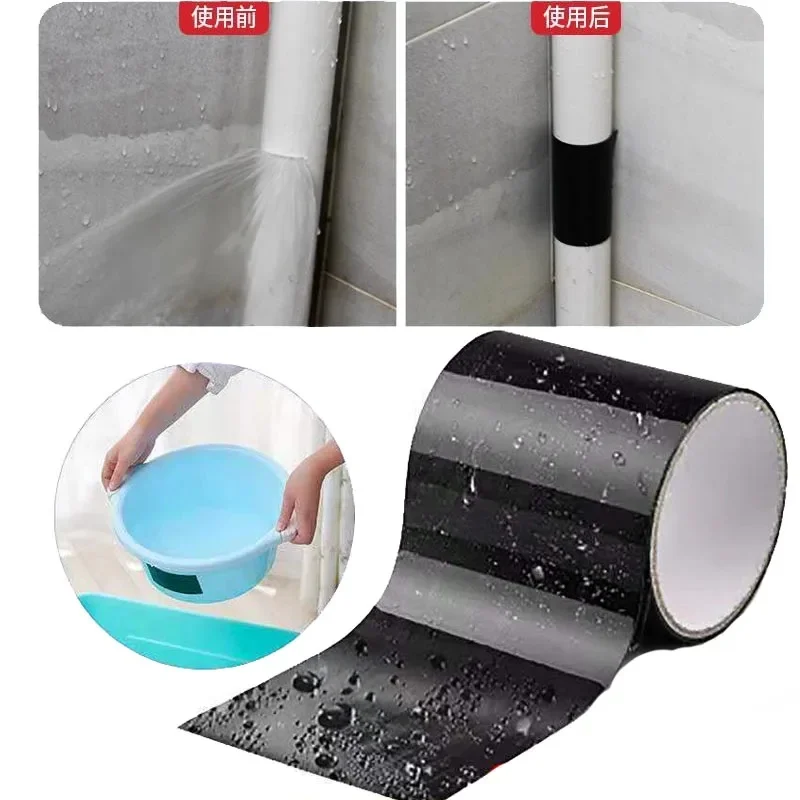 Strong Leak Sealing Tape, High Strength Toughness Swimming Ring Tent Quick Repair Of Water Pipes Self Adhesive Waterproof Tape