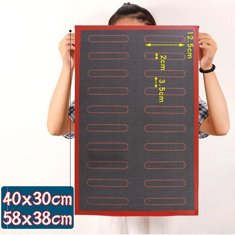 Silicone Baking Mat Non-Stick Silicone Kneading Pads Reuseable Oven Liner For Pastry Cookie Bread Biscuits