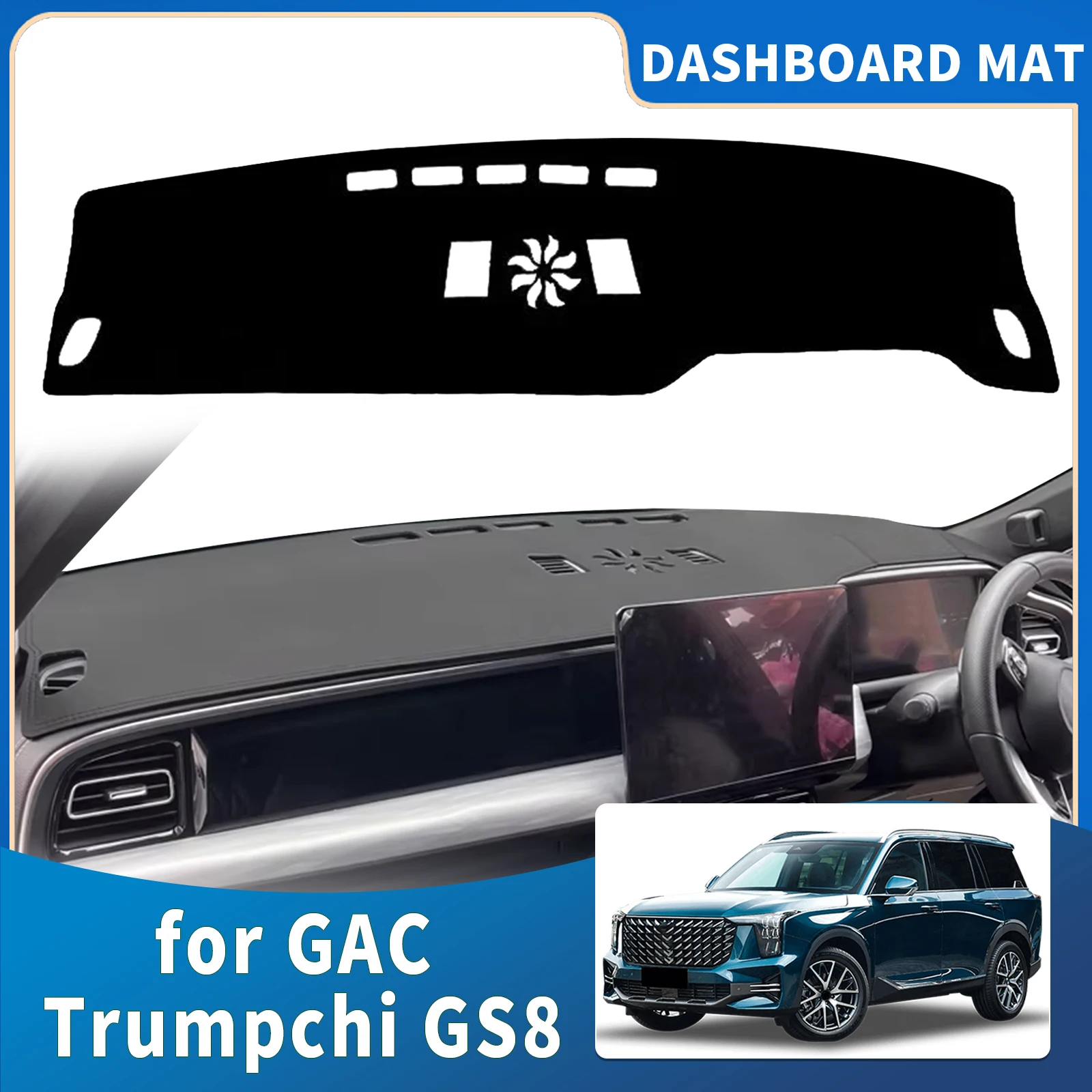 

for GAC Trumpchi GS8 2023-2025 2026 High Quality Dashboard Cover Dashmat Sunshade Anti‑UV Protector Dash Mat Pad Accessories