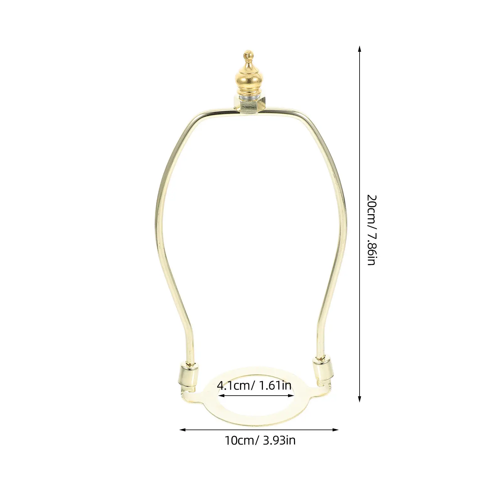 2Pcs Versatile Lamp Shade Bracket Set E27 All-Thread Harp Holder for Table Floor Lamps Modern DIY Lamp Hardware Replacement Kit