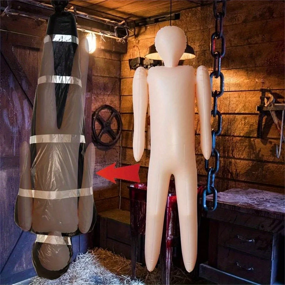 

152.4cm Full Size Inflatable Body Mannequin DIY Halloween Decorations Cosplay Props Inflatable Dummy Perfect To Dress Up &Costum
