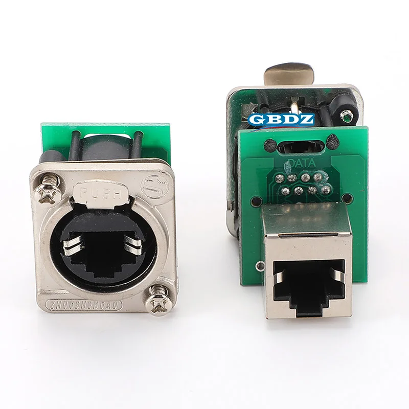 D-Type Module RJ45  CAT5E Network Docking Socket Connector Led Large Screen Network Data Transmission Connection SE8FDP Socket