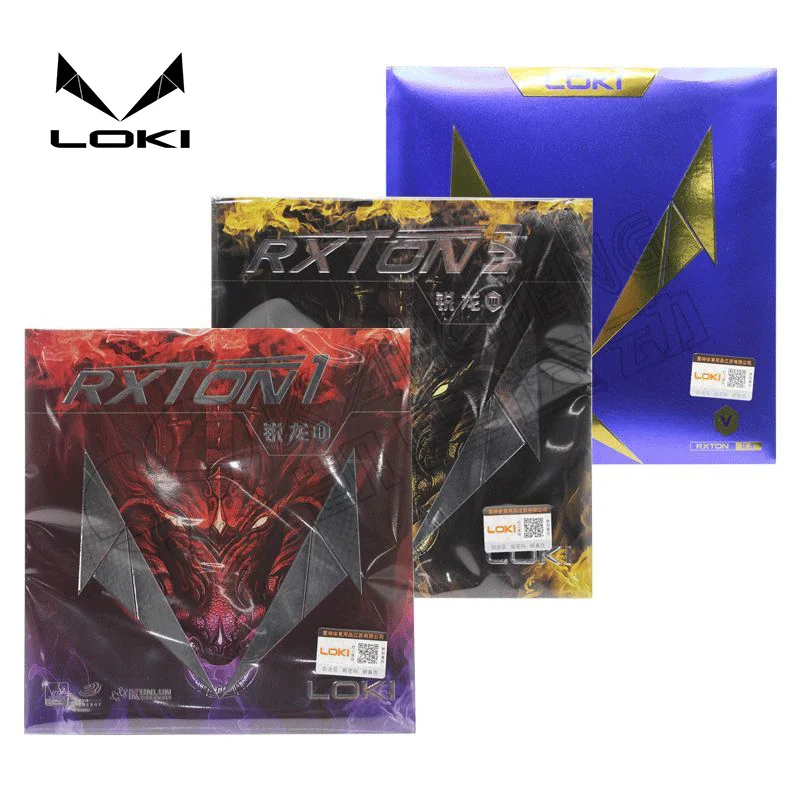 تمت الموافقة من سلسلة LOKI RXTON ITTF من المطاط الأحمر لتنس الطاولة في إسفنجة مطاطية صلبة لزجة بينغ بونغ للهجوم السريع/الحلقة/التحكم #1