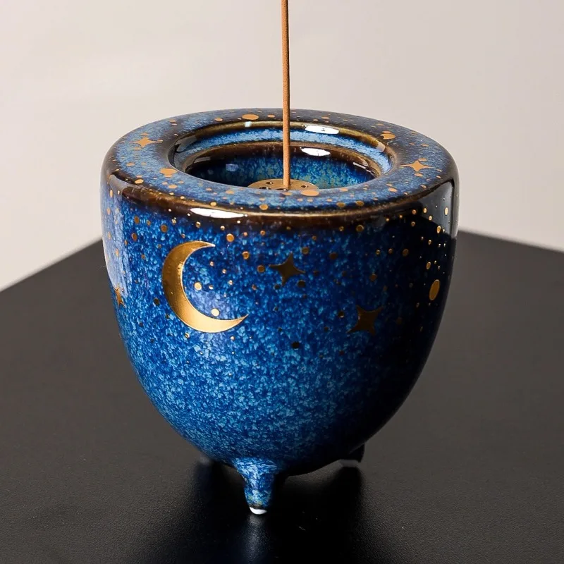 Ceramics Incense Burner Luxury High-quality Aromatherapy Stove Aroma Diffuser Incense Holder Living Room Desktop Accessories