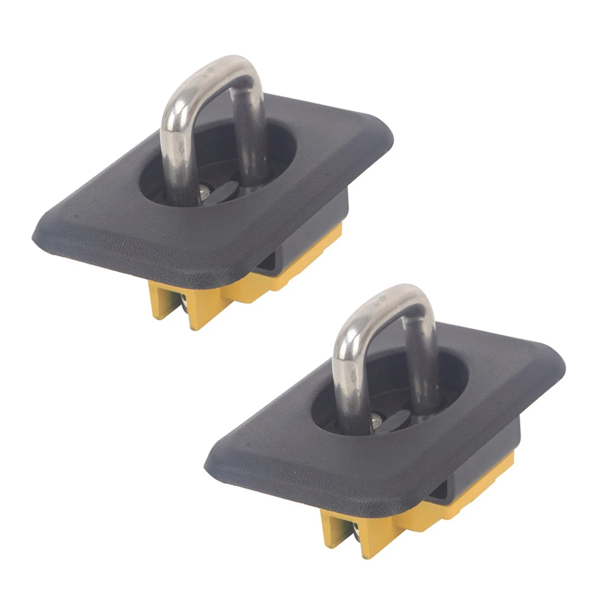 

Tie Down Anchors Retractable Truck Bed Top Side D Ring for 1998-2014 F150 1999-2013 GM 1995-2008 RAM,2PCS