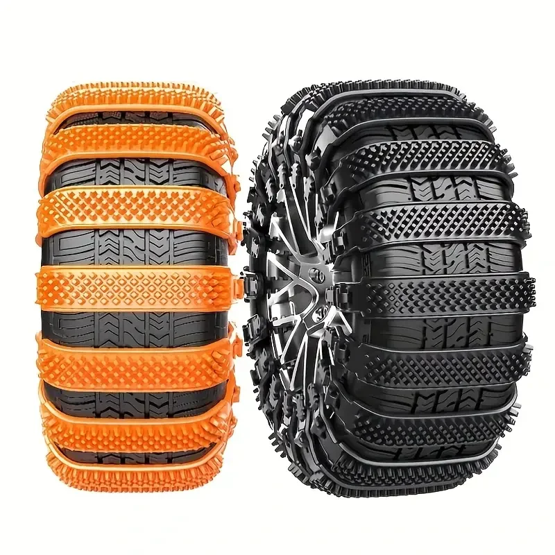1-12PCS Anti Skid Snow Chains for Car Winter Tires Double Groove Design Emergency Outdoor Wheel Protector Accessories