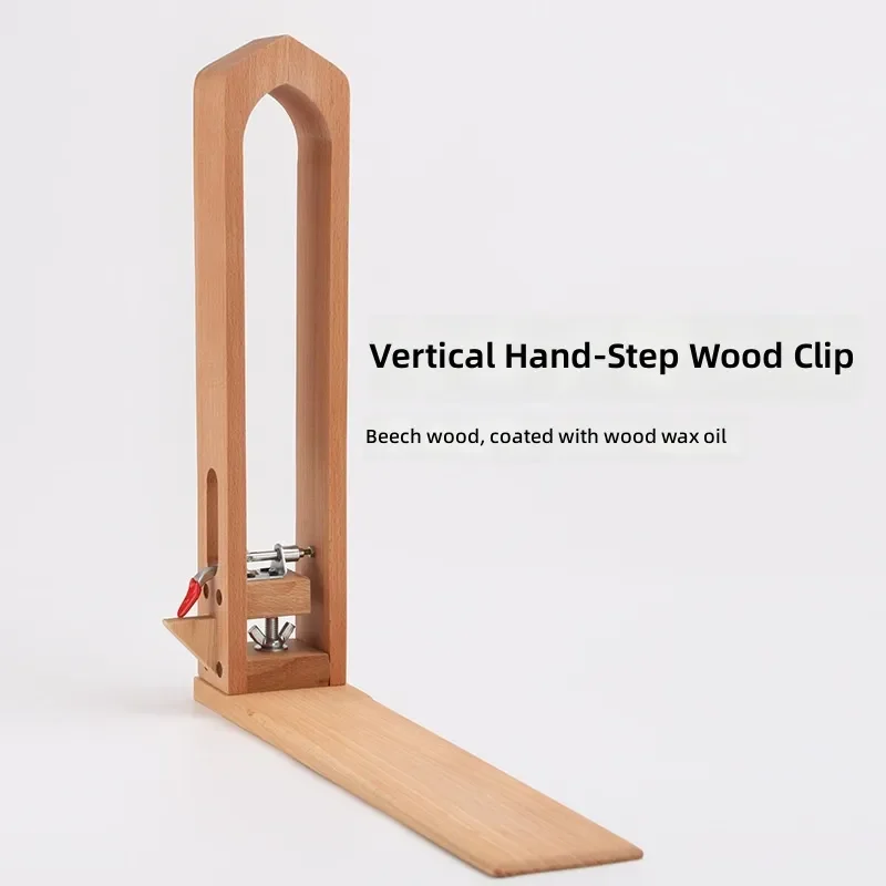 for Waxed Beech Wood Clip High Quality Hand Sewn Leather Wooden Frame for Leather Goods