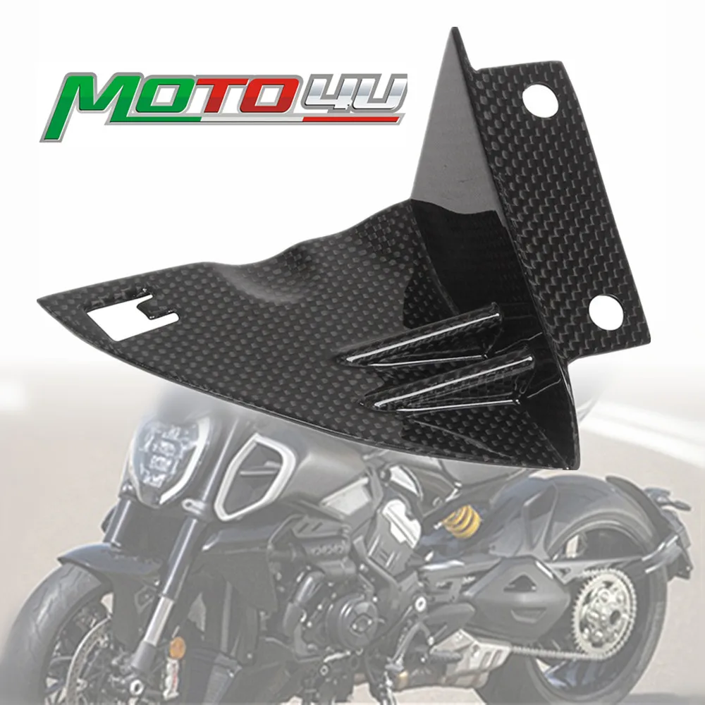 

For Ducati Diavel V4 2023 2023+ Real Carbon Fiber Chain Guard 1PC Motorcycle Fairing Matte /Gloss Finish Plain Weave