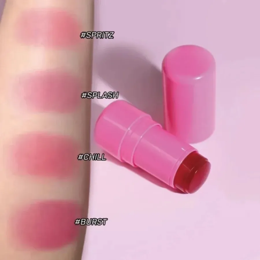 Private Label 4 kolory Jelly Blush Stick Gładki Nawilżający Łatwy do kolorowania Nieblaknący Makijaż Q Bullet Blush Stick Bulk